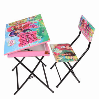 میز تحریر باکسدار و صندلی طرح توت فرنگی (وایت - 